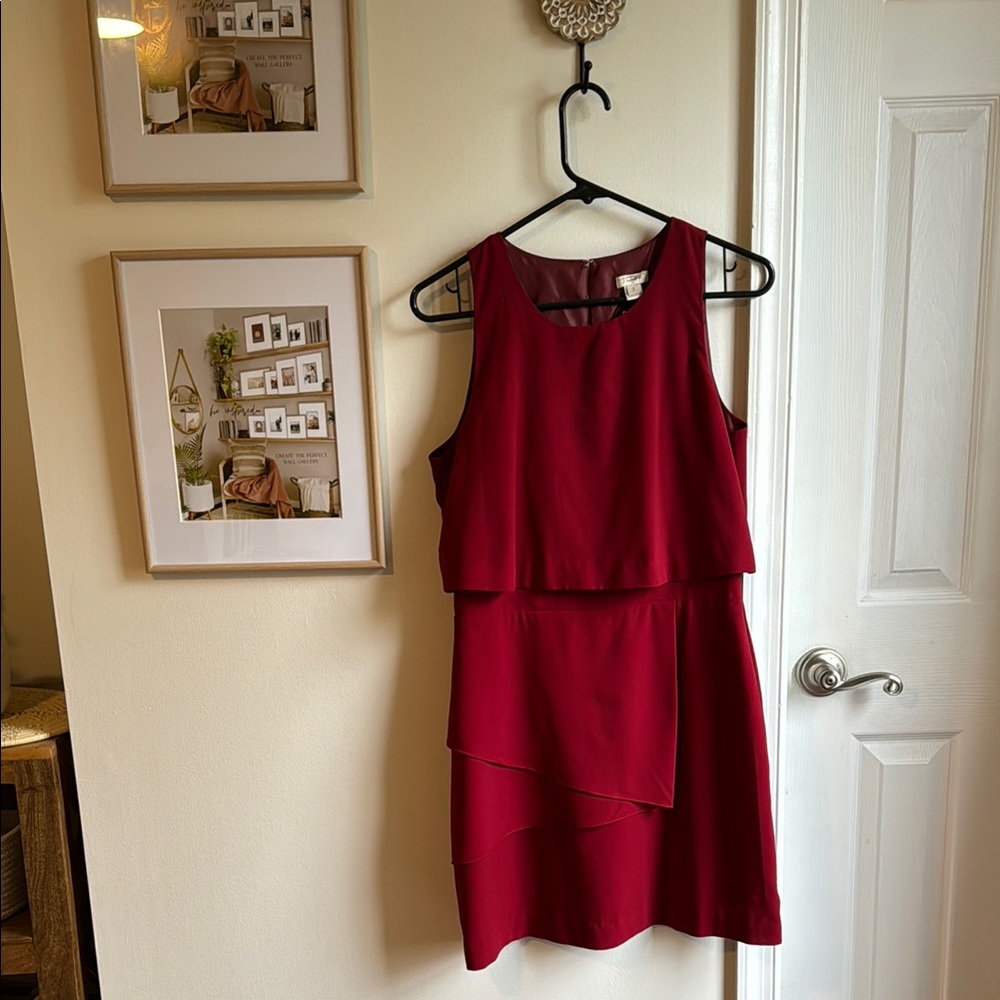 J crew Elegant Red Sleeveless Dress